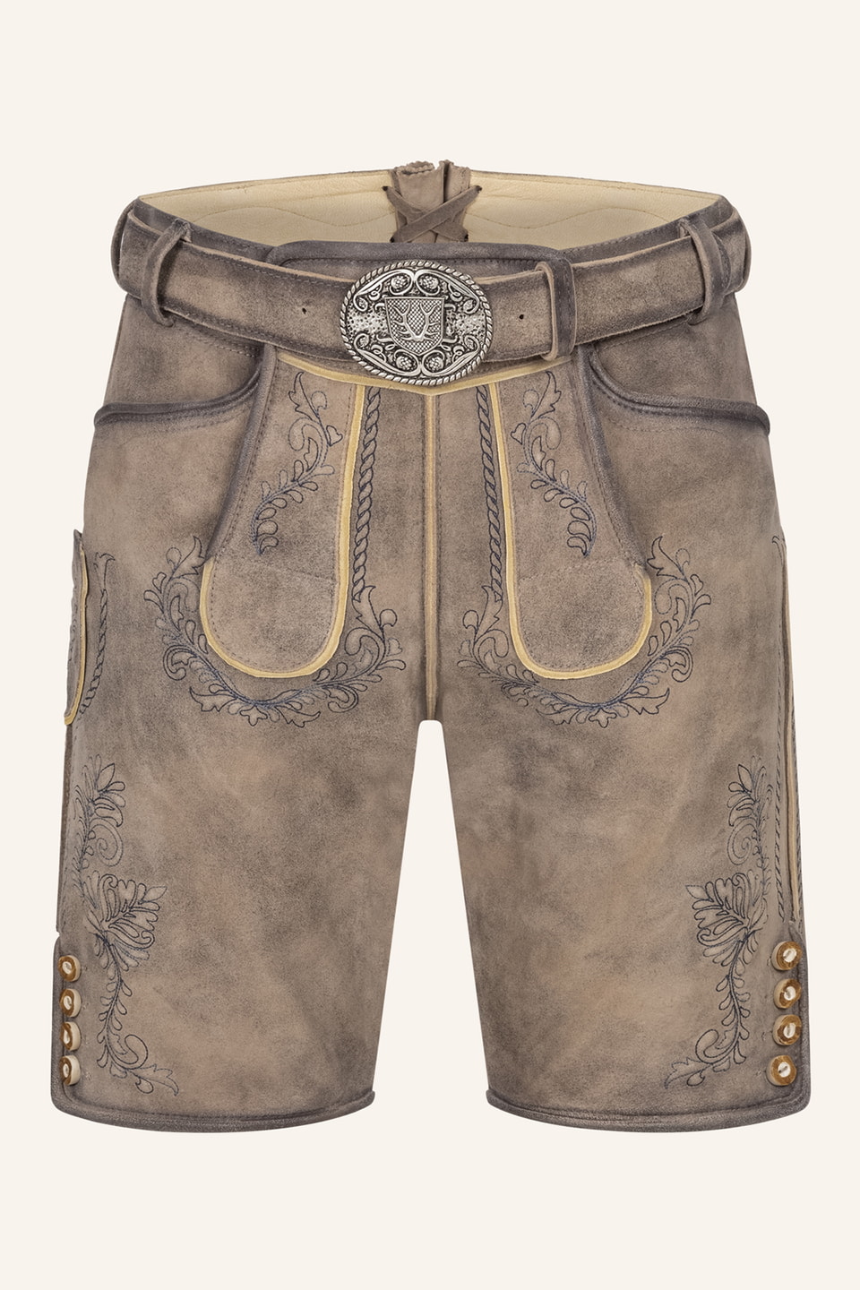 Lederhose Brandon mit Gürtel
