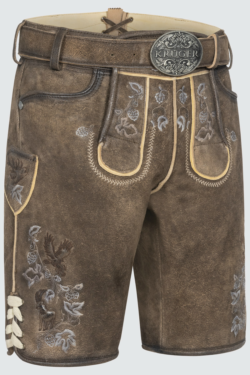 Lederhose Ulli mit Gürtel