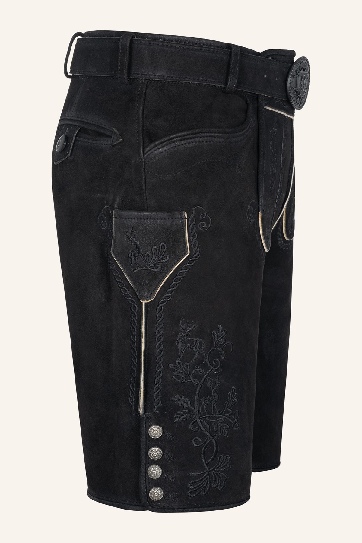 Lederhose Sylvar mit Gürtel