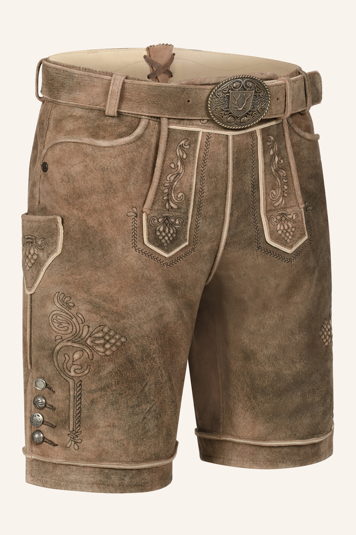 Lederhose Jakobus mit Gürtel