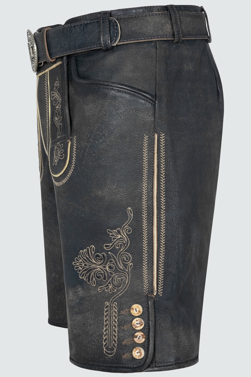 Lederhose Austin mit Gürtel