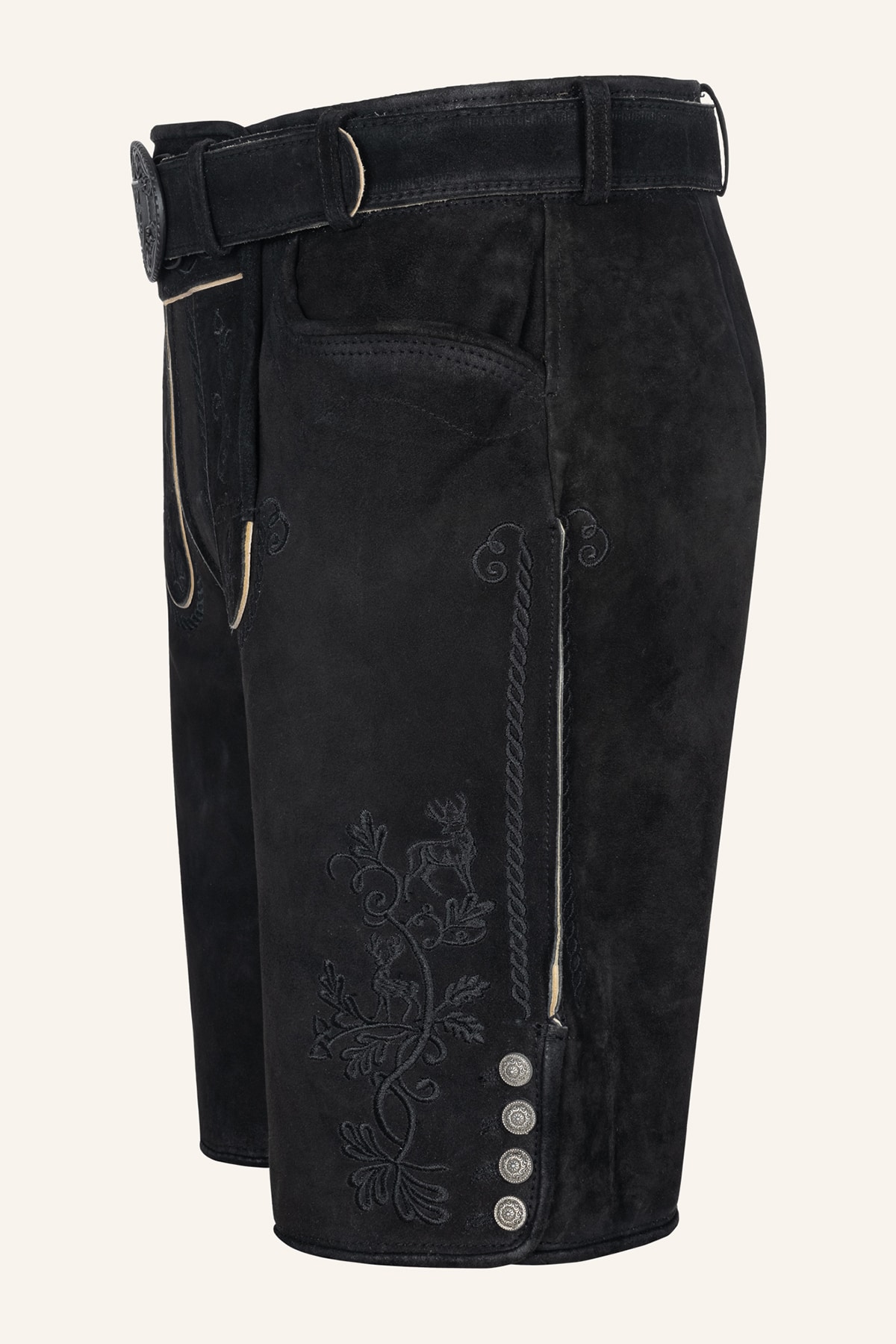 Lederhose Sylvar mit Gürtel