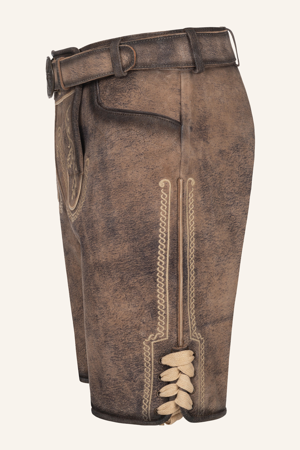 Lederhose Magnus mit Gürtel