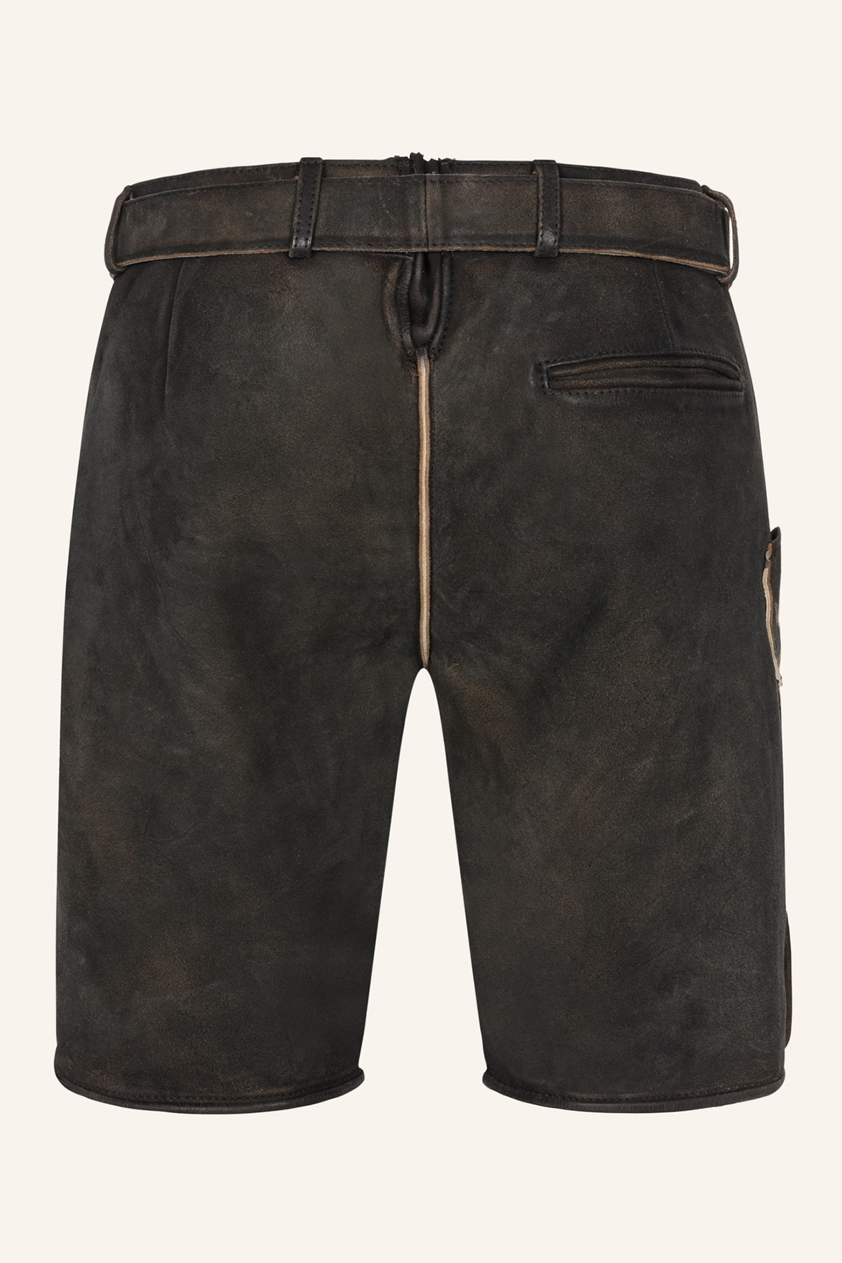 Lederhose Nero mit Gürtel
