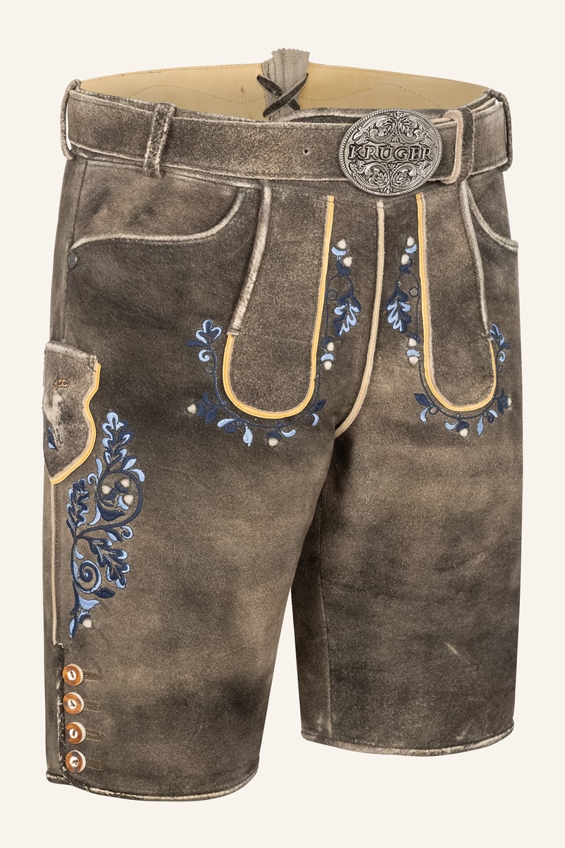 Lederhose Pino mit Gürtel