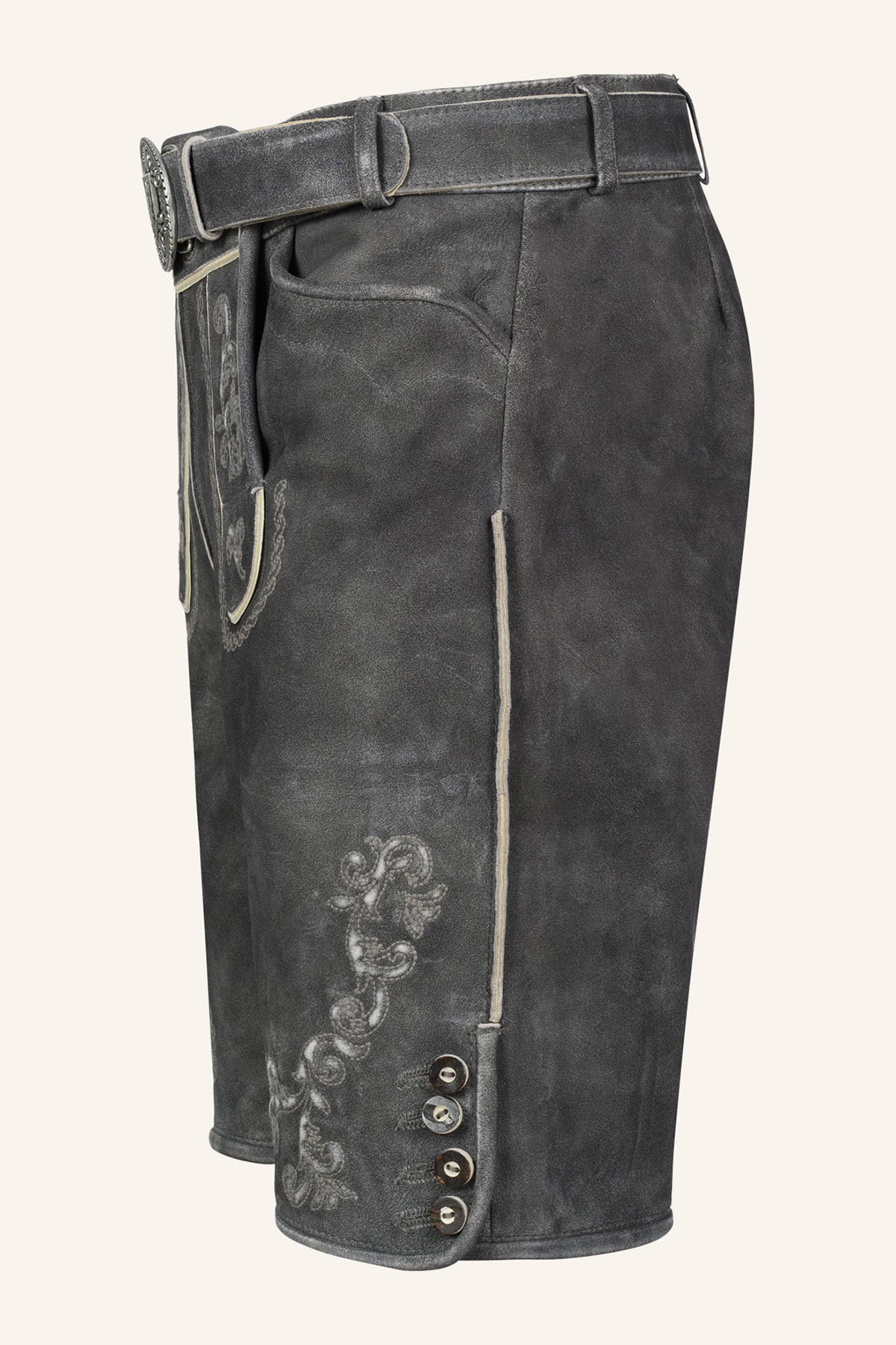 Lederhose Nevi mit Gürtel