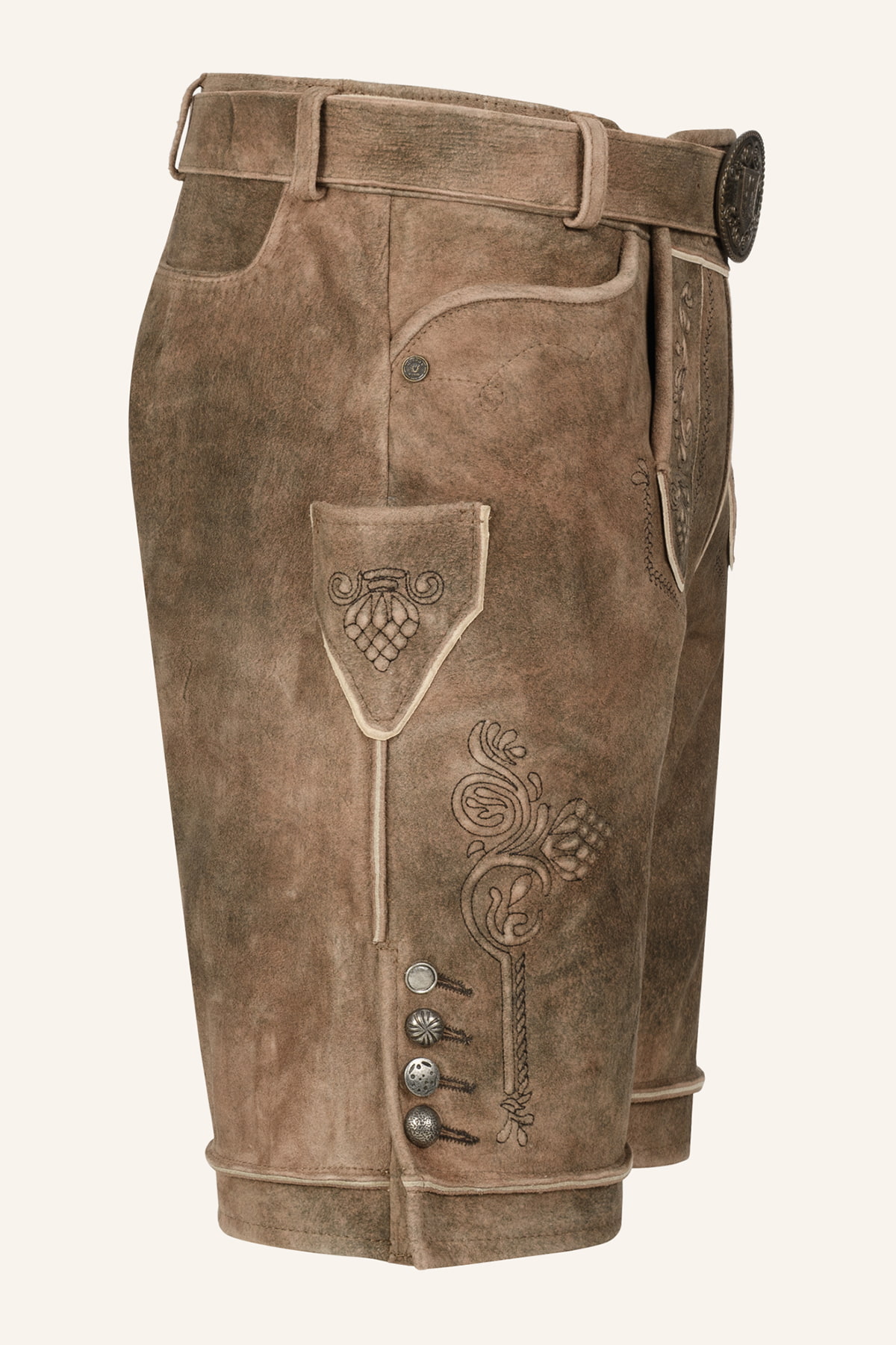 Lederhose Jakobus mit Gürtel