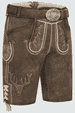 Lederhose Werner mit Gürtel