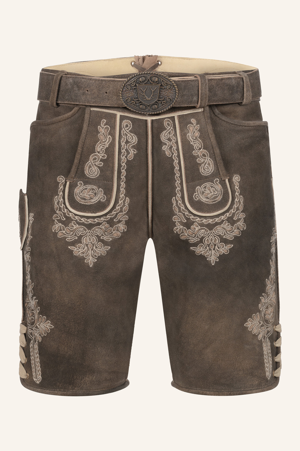 Lederhose Olias mit Gürtel