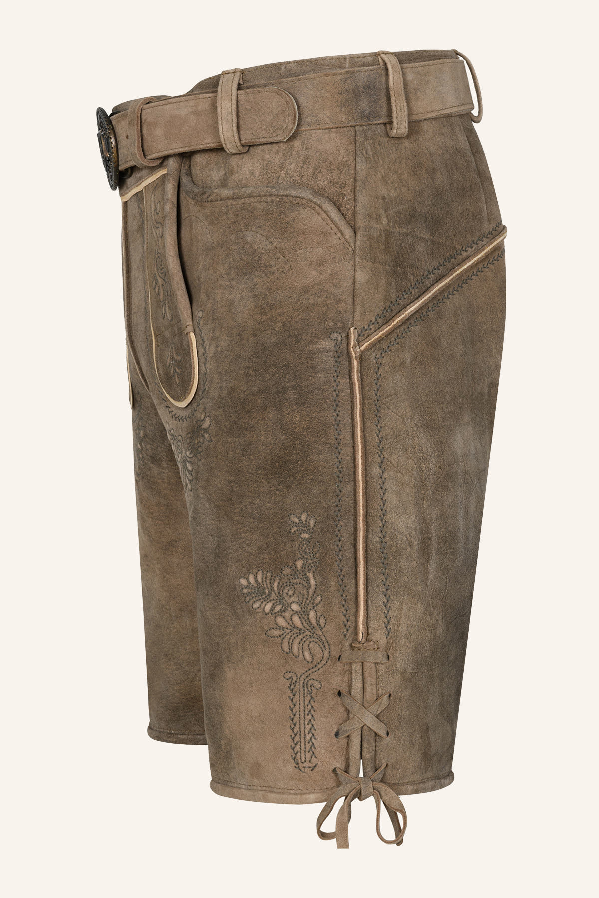 Lederhose Weston mit Gürtel