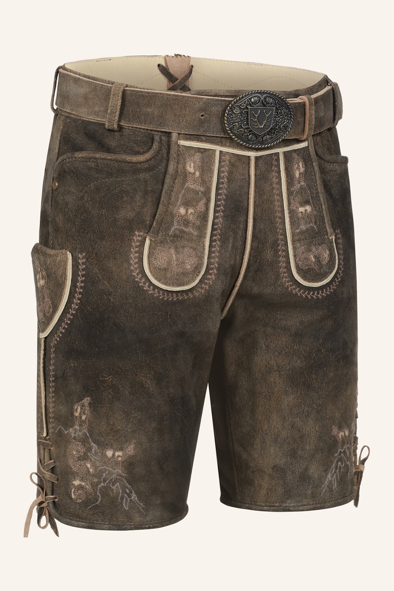 Lederhose Deniz mit Gürtel