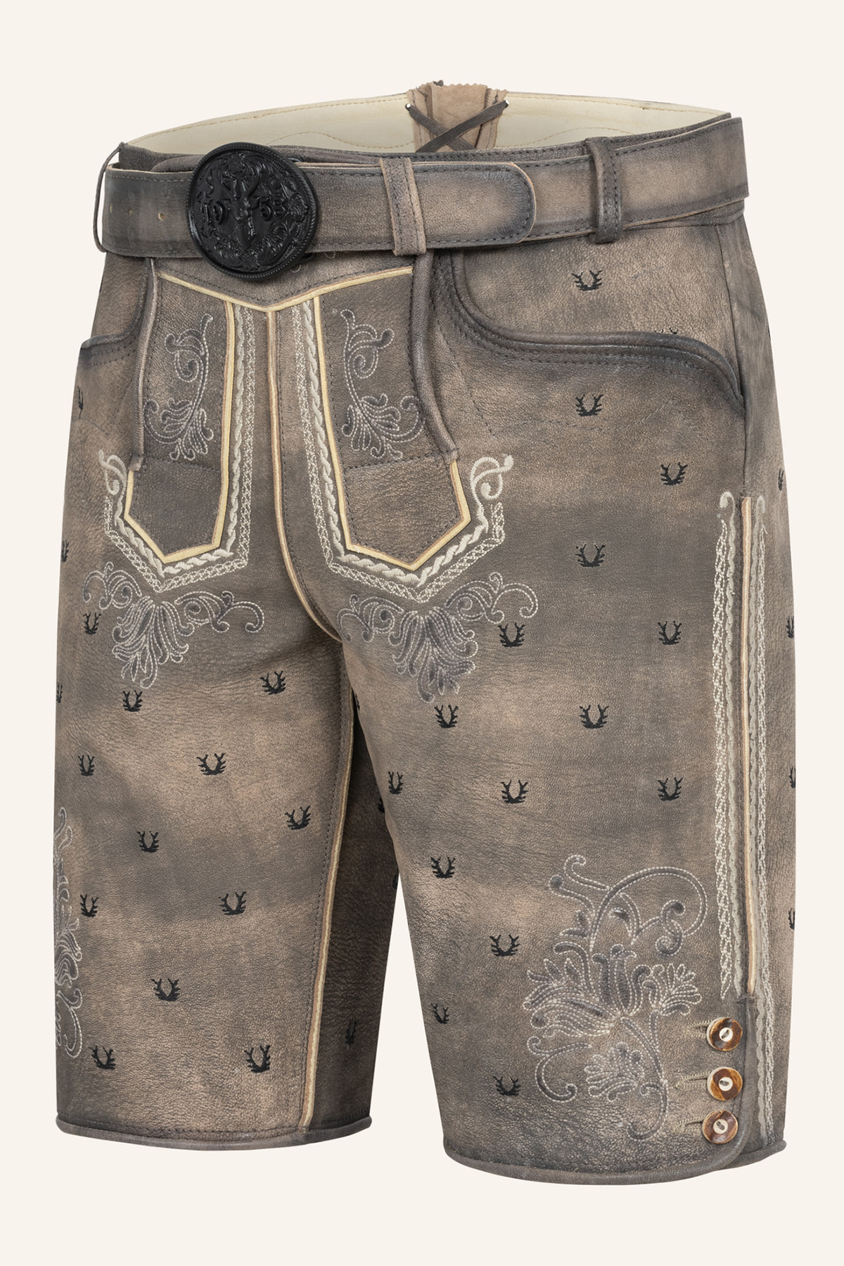 Lederhose Harvey mit Gürtel
