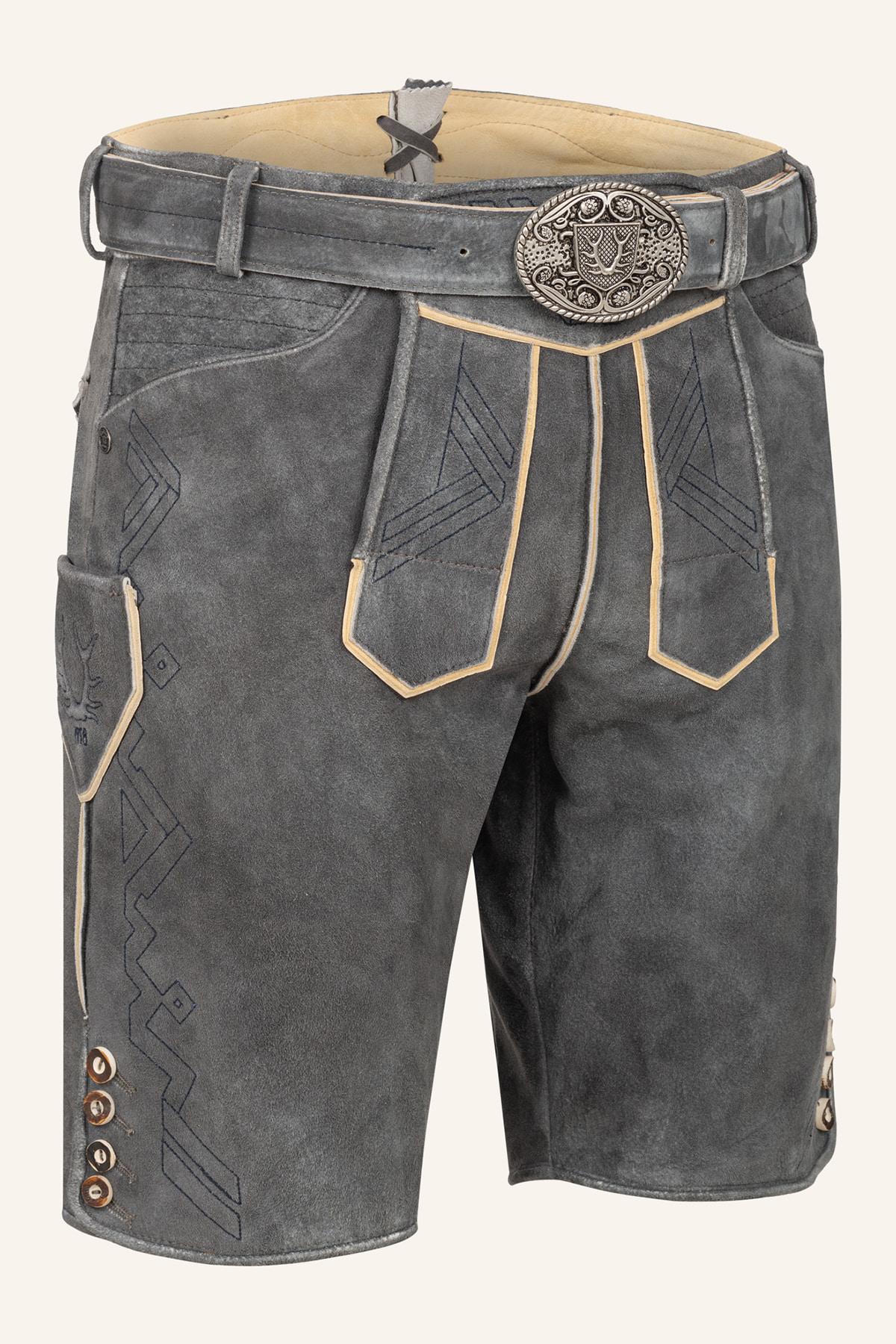 Lederhose Xilas mit Gürtel