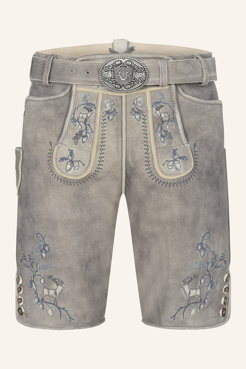 Lederhose Ulf mit Gürtel