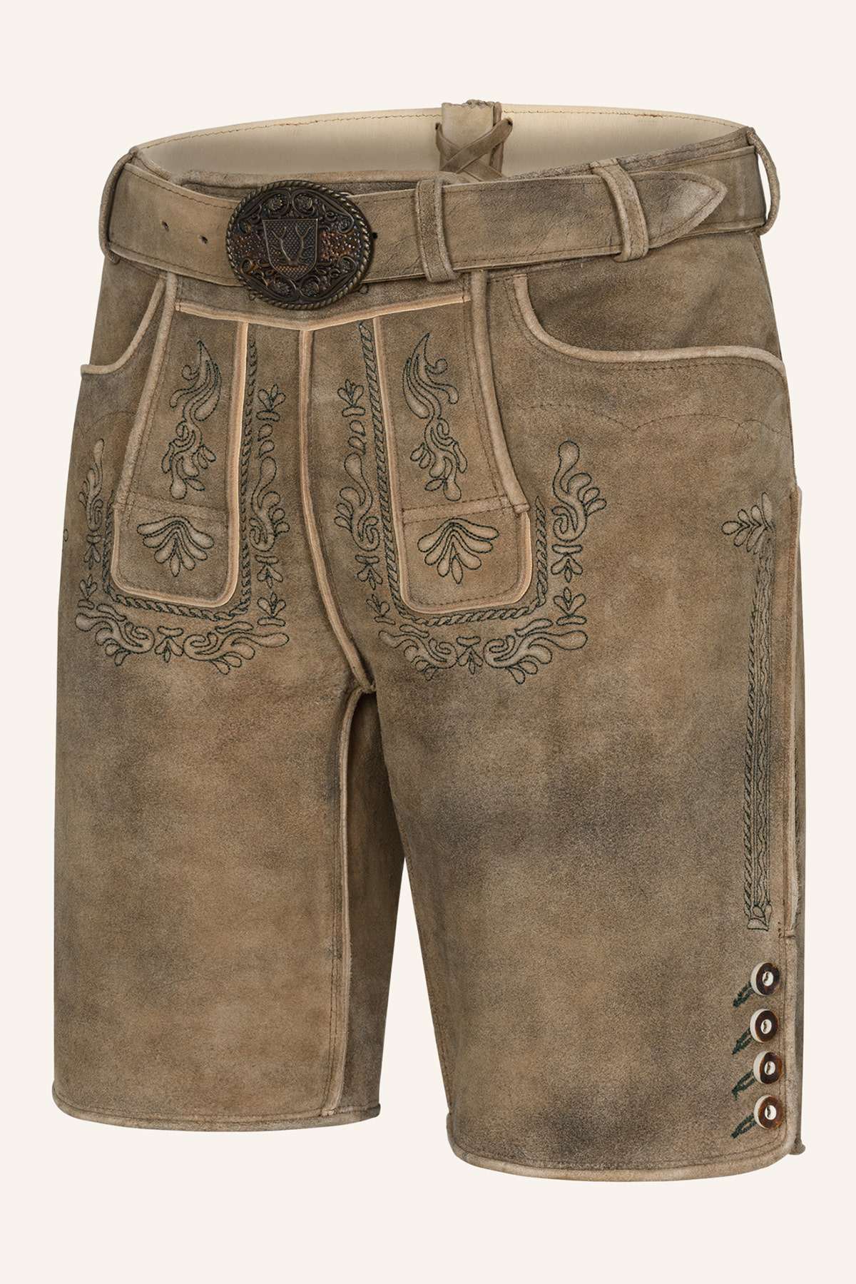 Lederhose Karim mit Gürtel