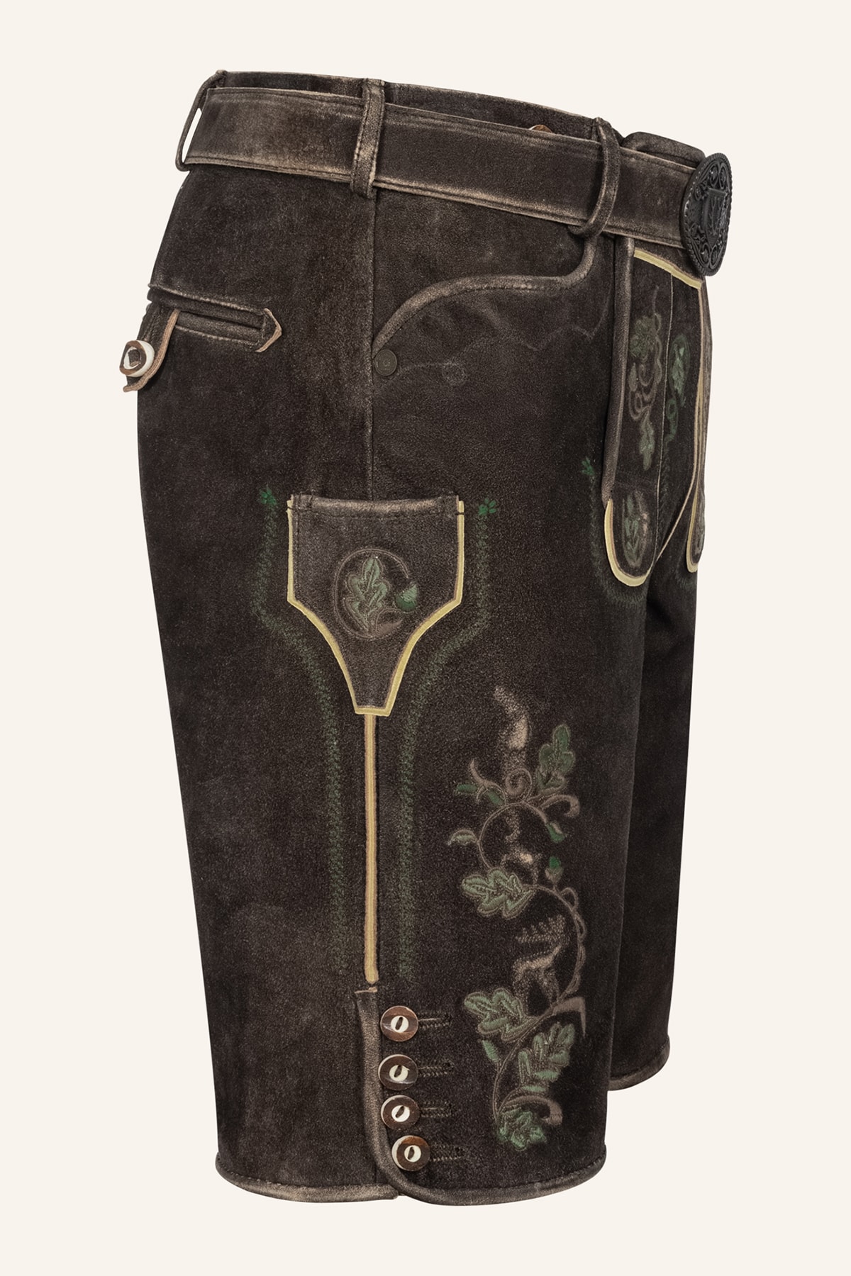 Lederhose Adreon mit Gürtel