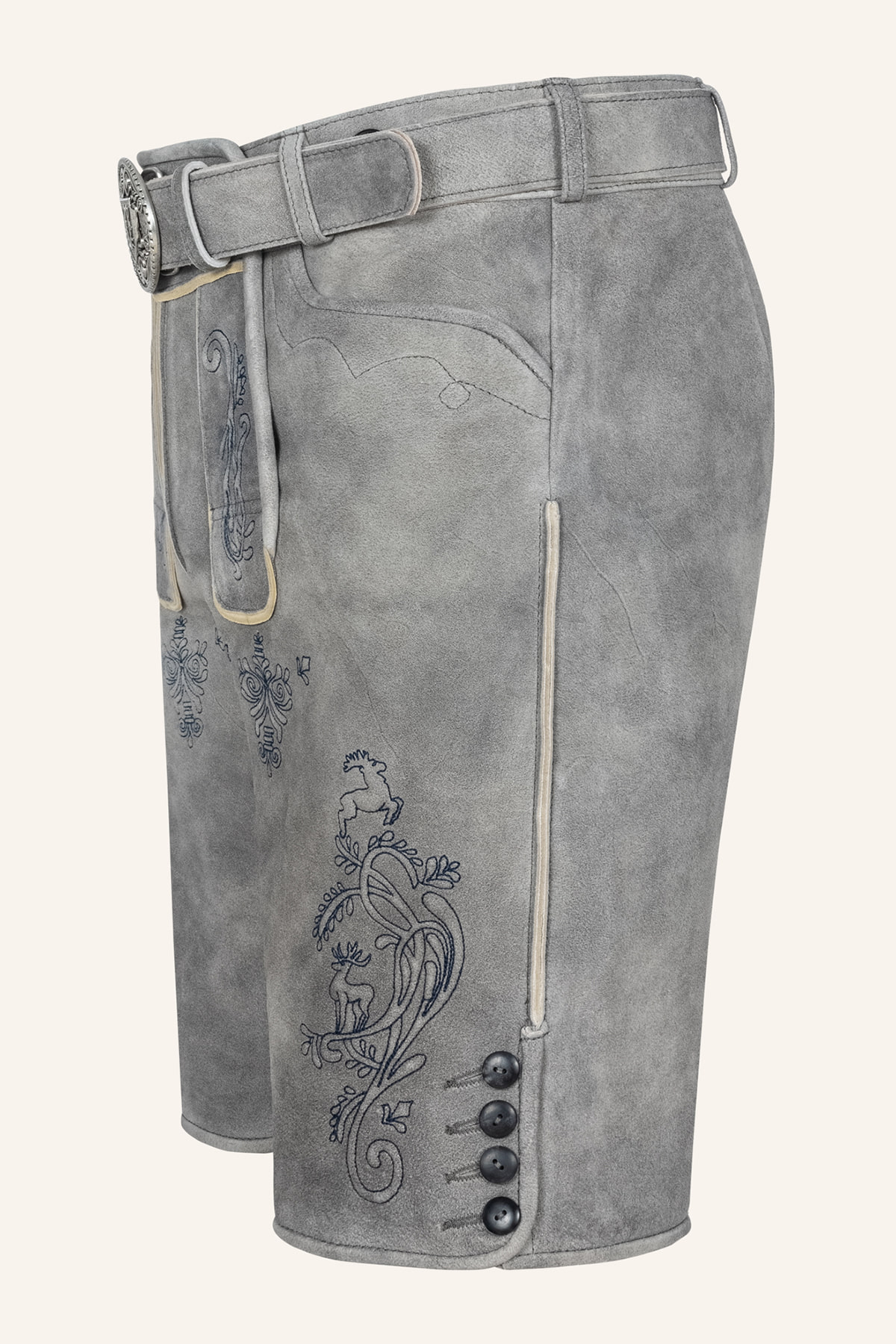 Lederhose Lucius mit Gürtel