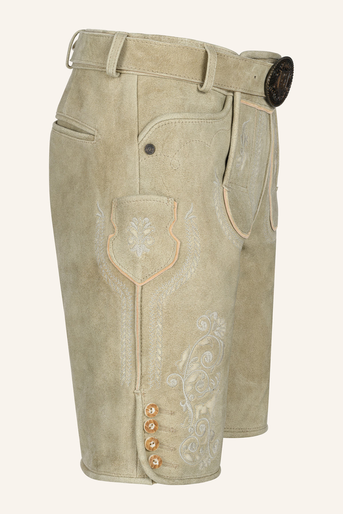 Lederhose Miquel mit Gürtel