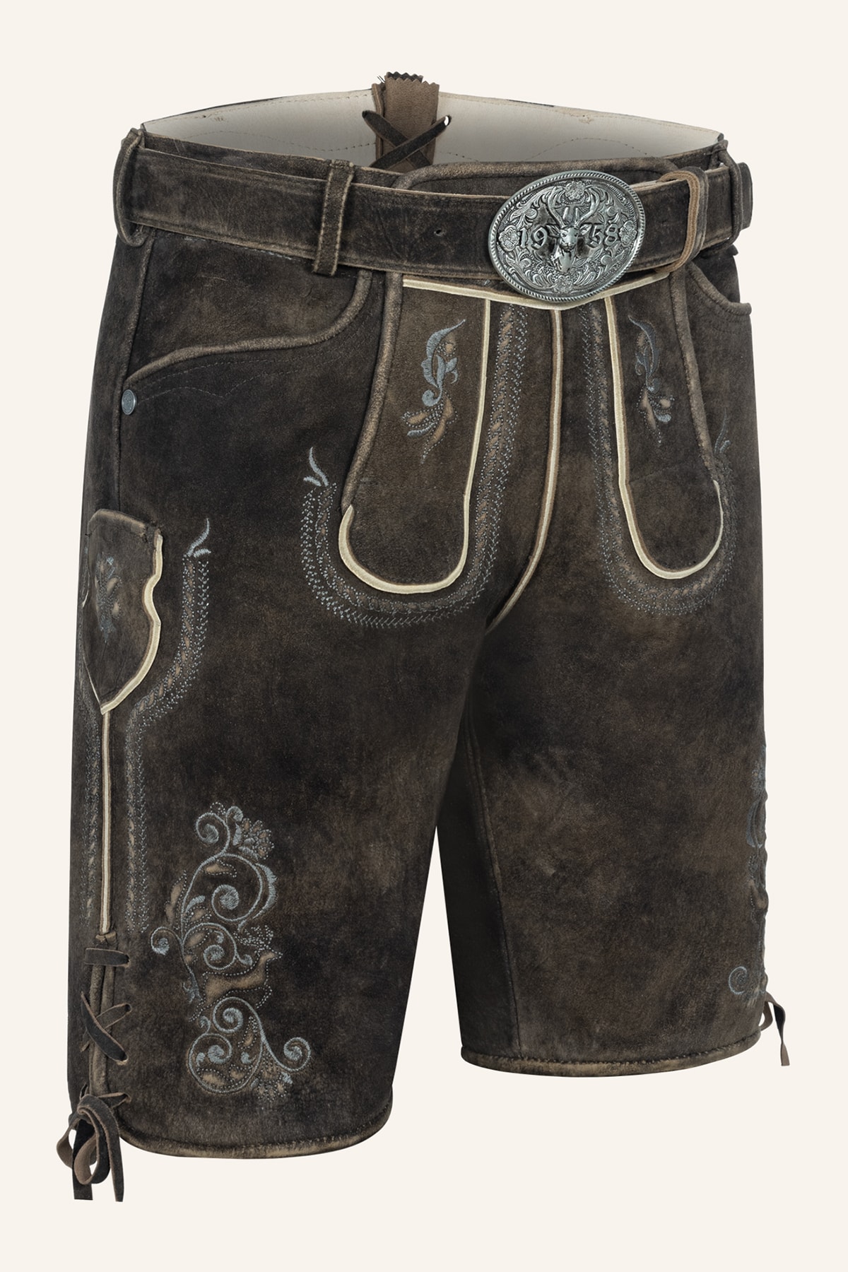 Lederhose Gideon mit Gürtel