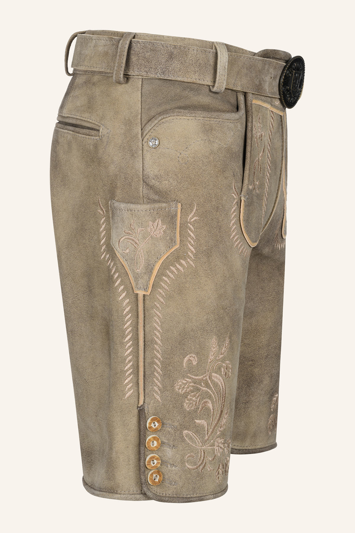 Lederhose Ryann mit Gürtel