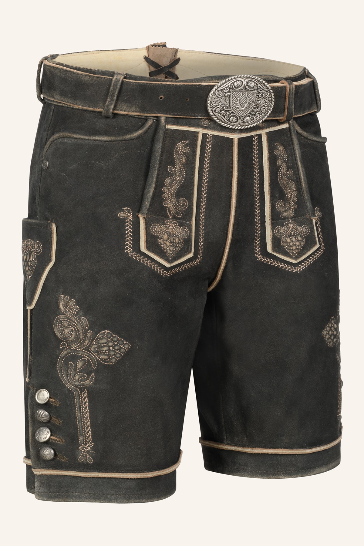 Lederhose Jakobus mit Gürtel
