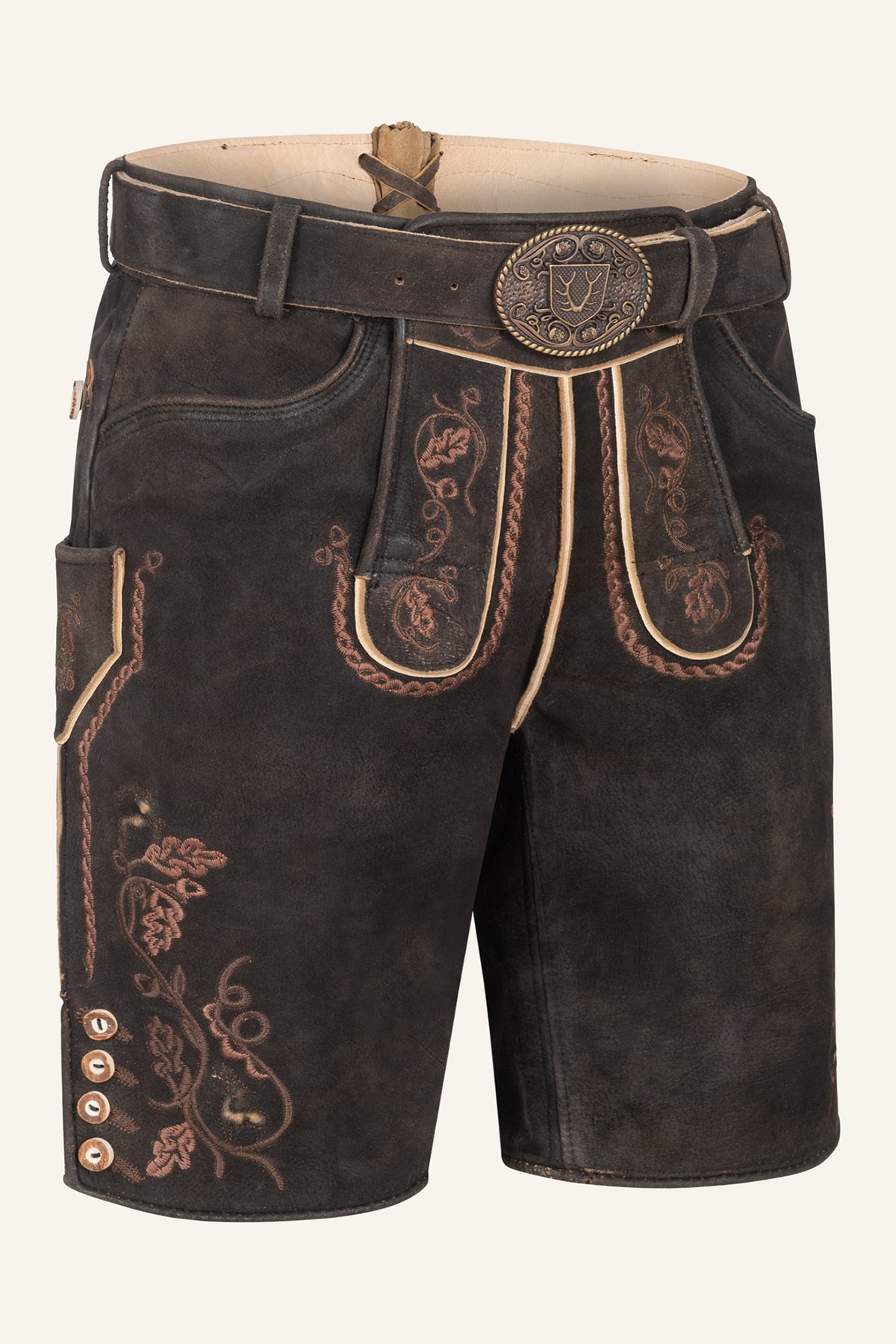 Lederhose Terence mit Gürtel