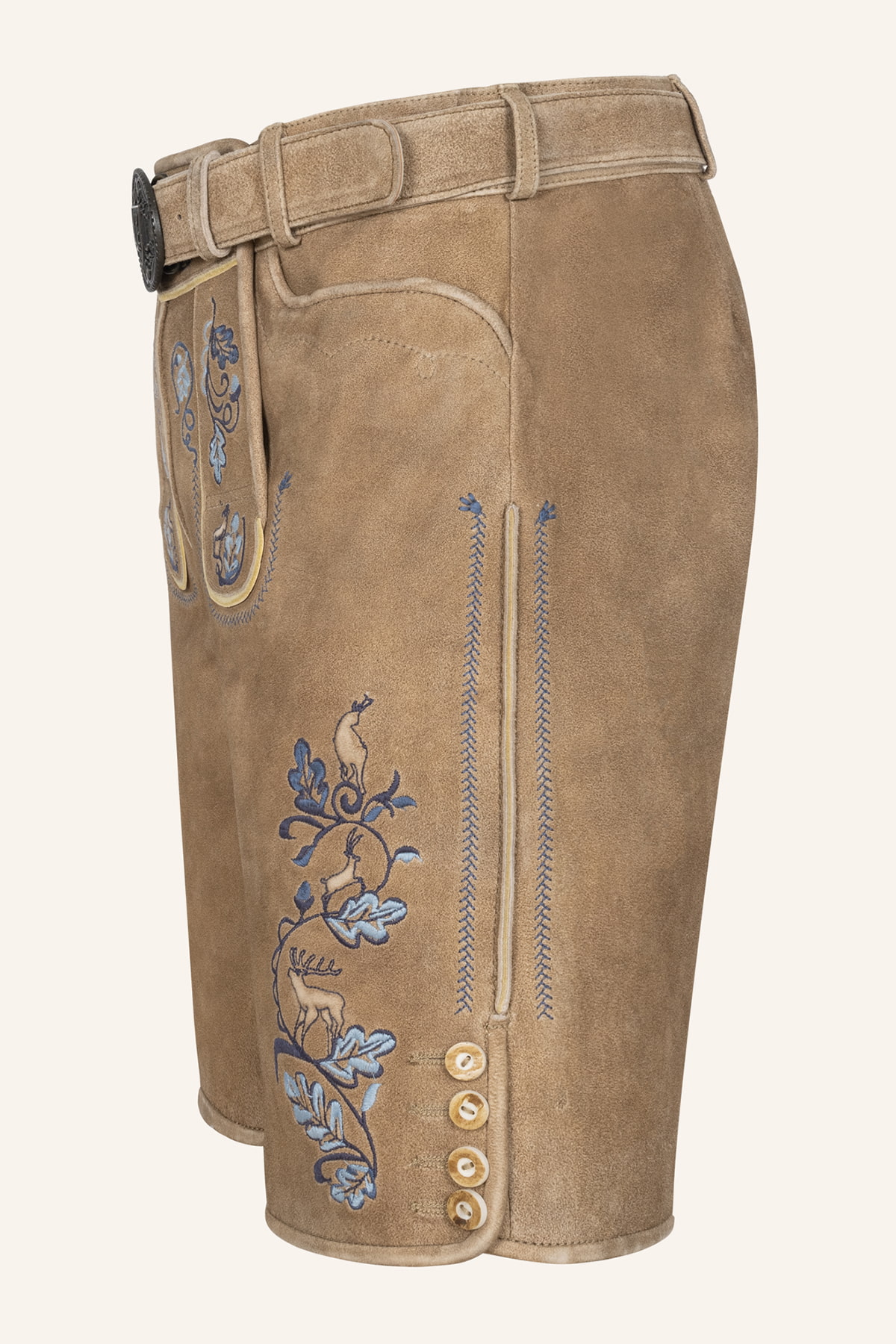 Lederhose Demian mit Gürtel