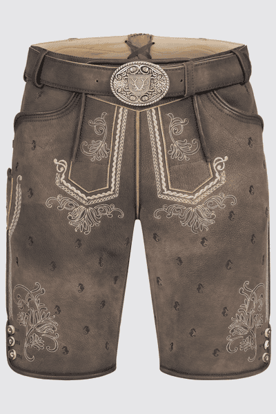 Lederhose Valerio mit Gürtel