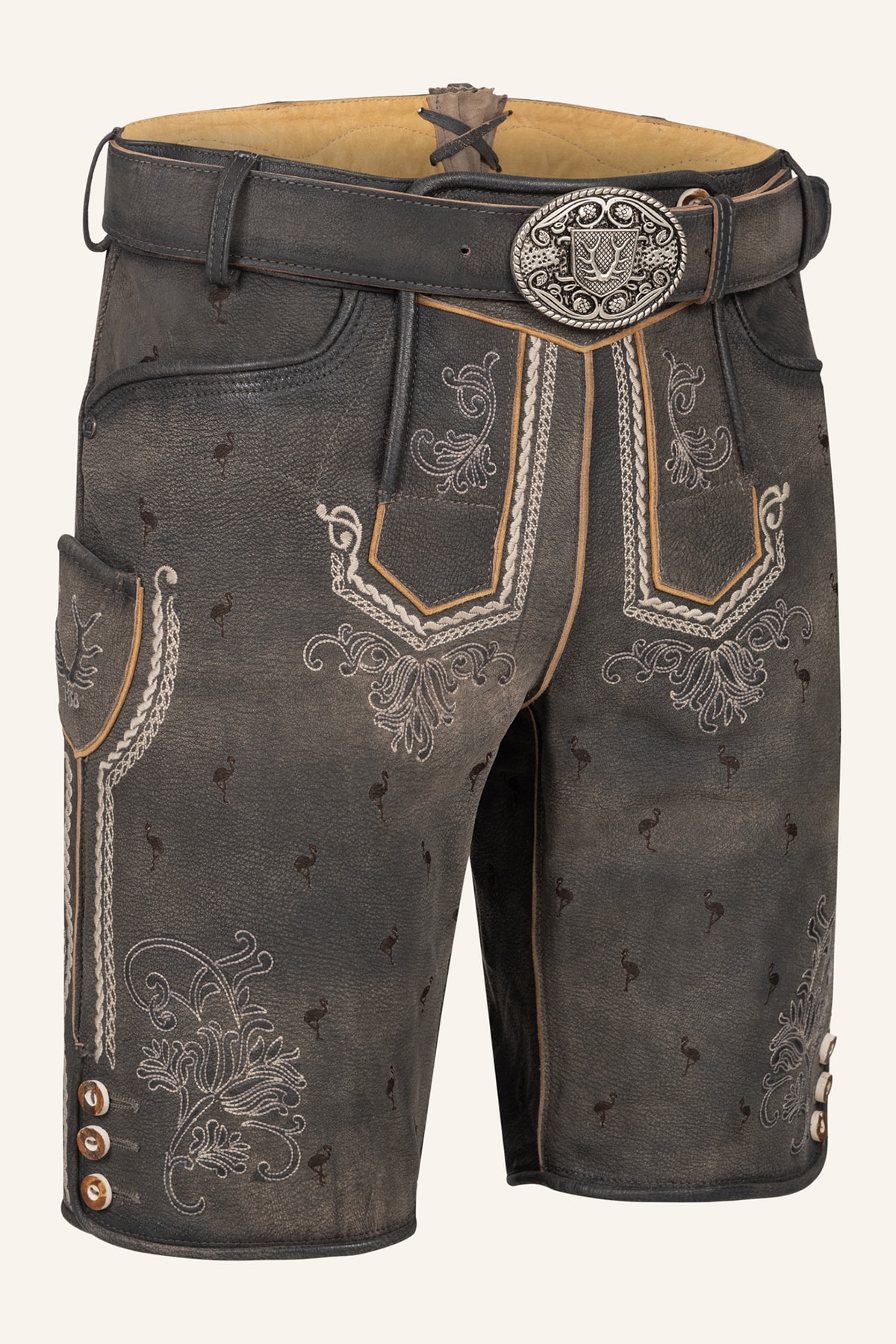 Lederhose Udo mit Gürtel