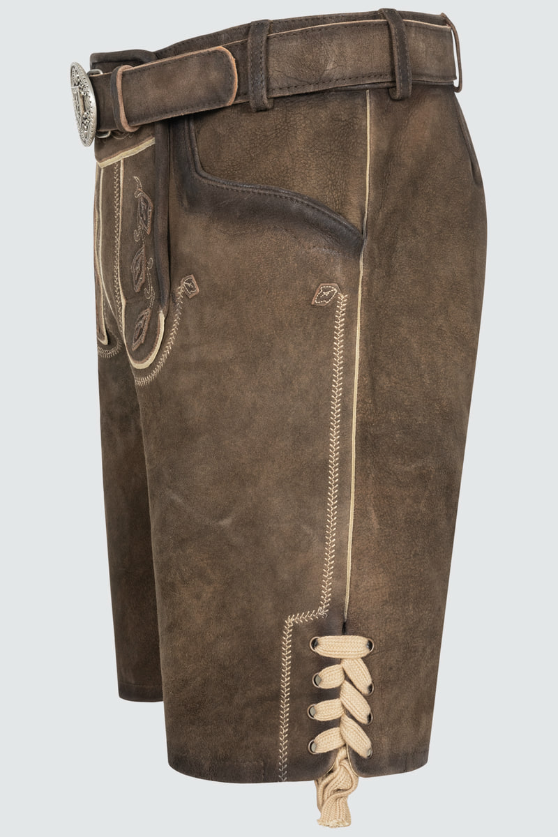 Lederhose Werner mit Gürtel