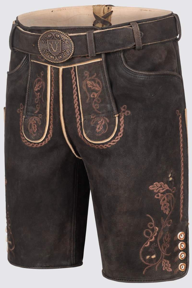 Lederhose Terence mit Gürtel