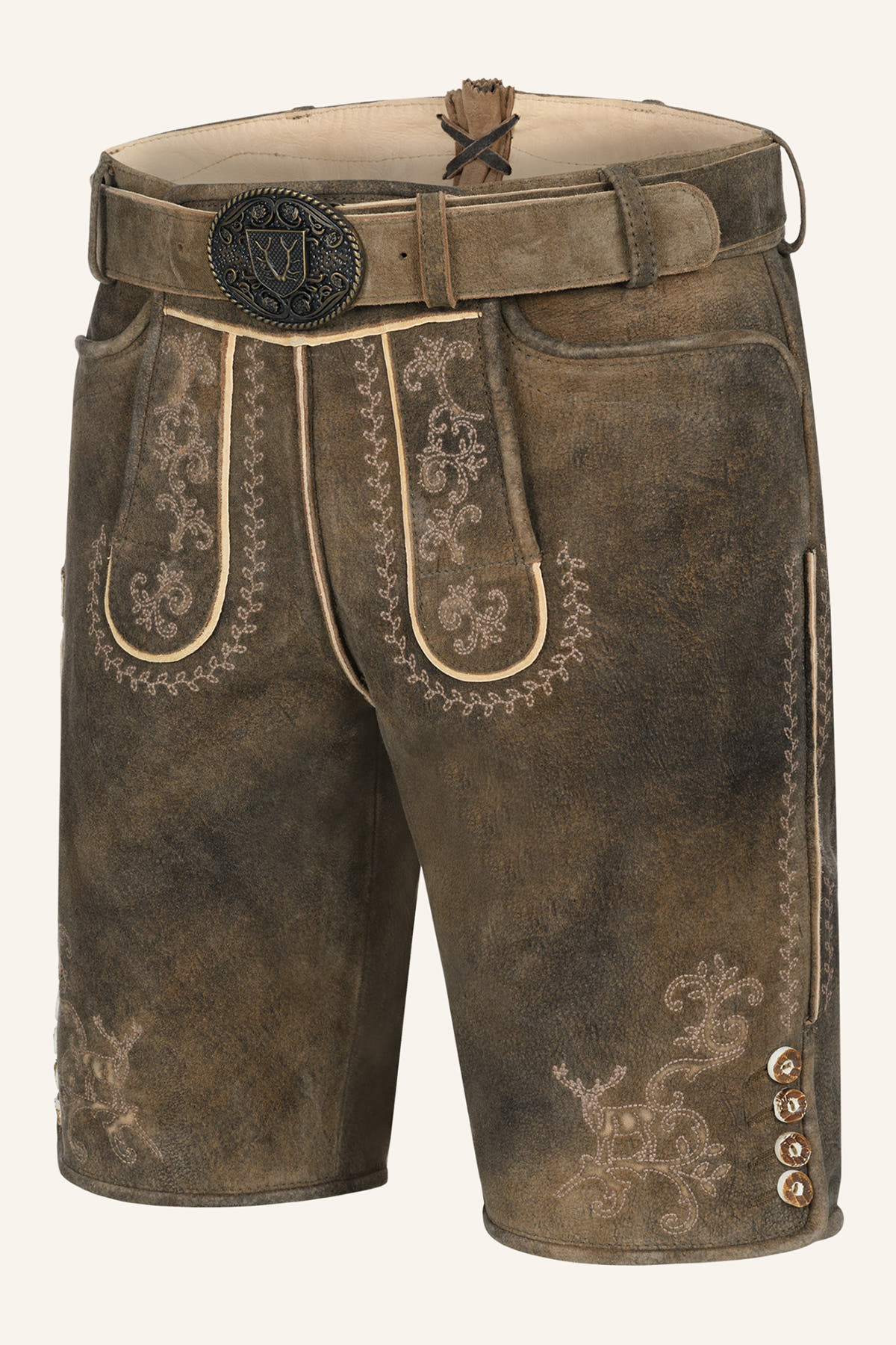 Lederhose Maylon mit Gürtel