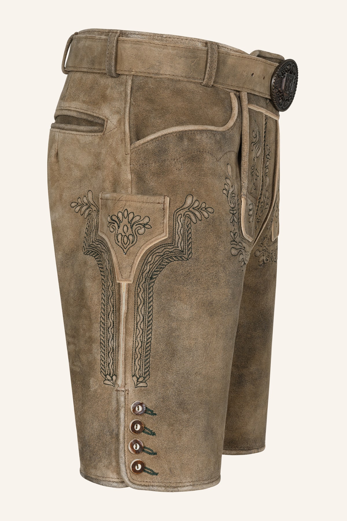 Lederhose Karim mit Gürtel