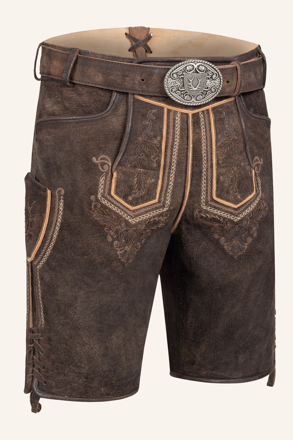 Lederhose Rufus mit Gürtel
