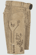 Lederhose Milian mit Gürtel