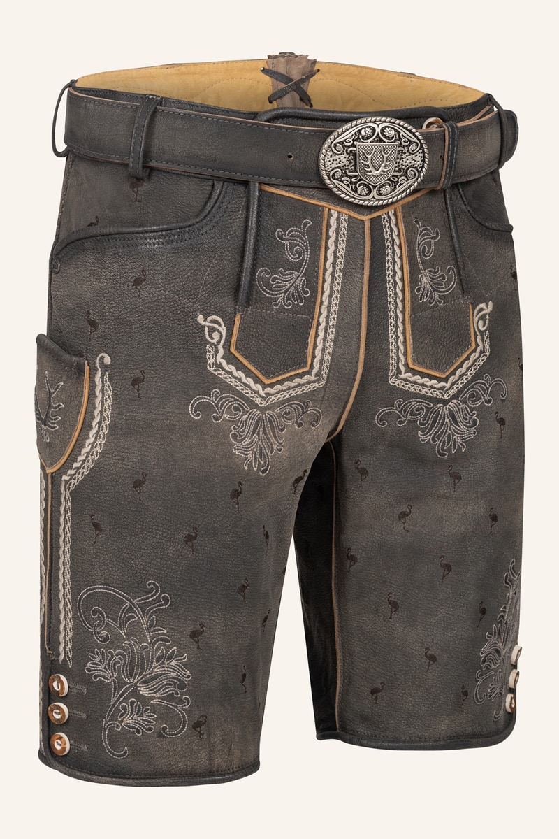 Lederhose Udo mit Gürtel