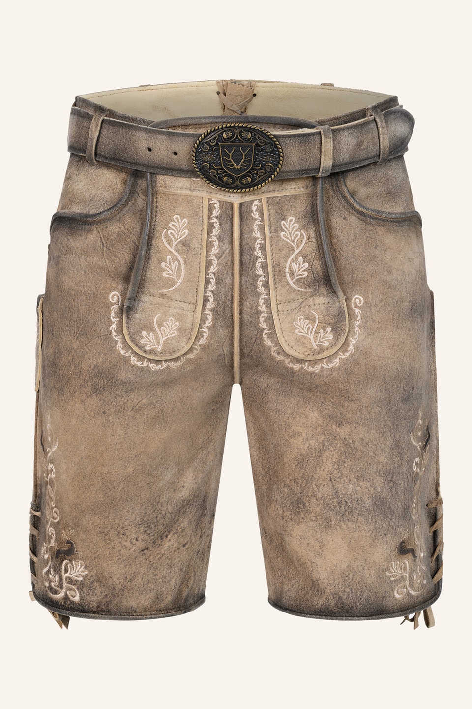 Lederhose Melo mit Gürtel
