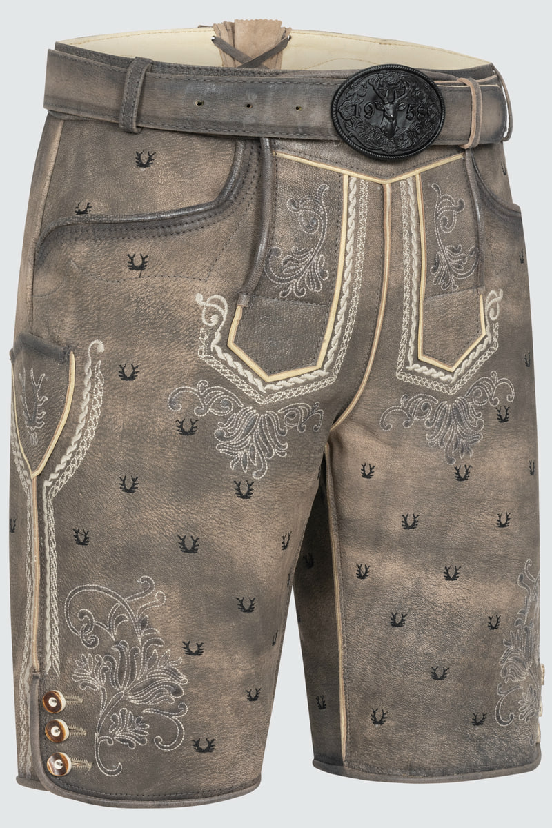 Lederhose Harvey mit Gürtel