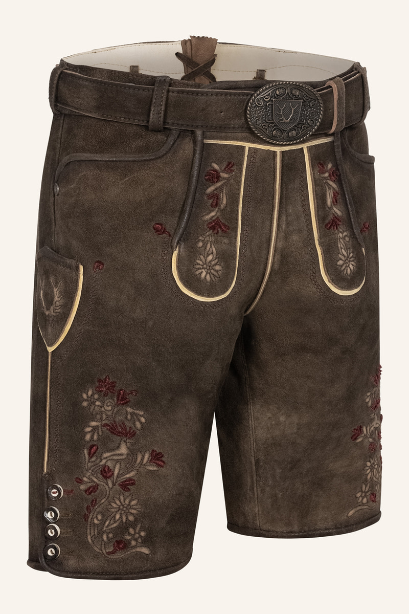 Lederhose Olivier mit Gürtel