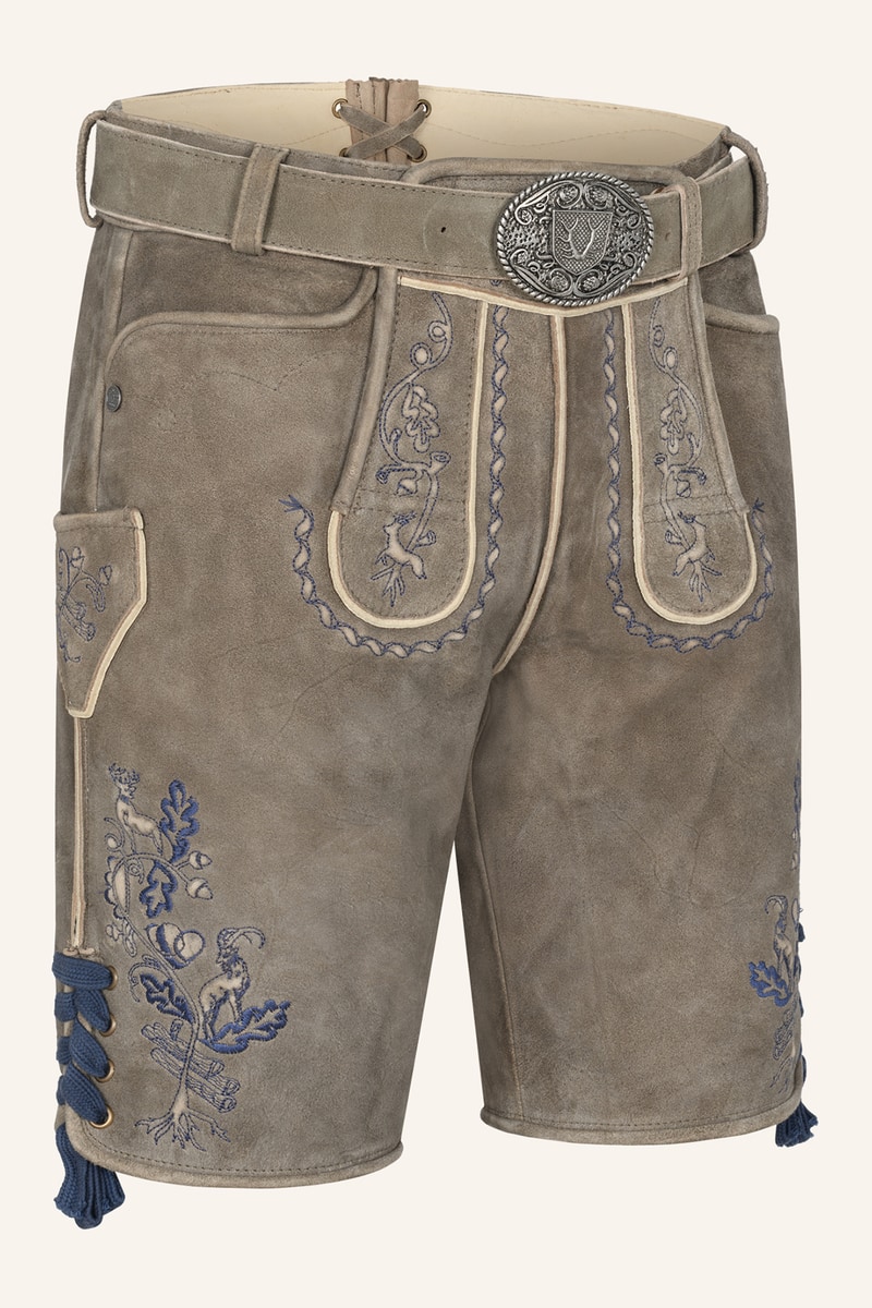 Lederhose Nilio mit Gürtel