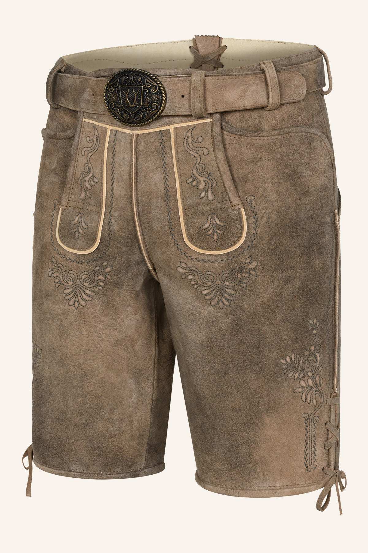 Lederhose Weston mit Gürtel