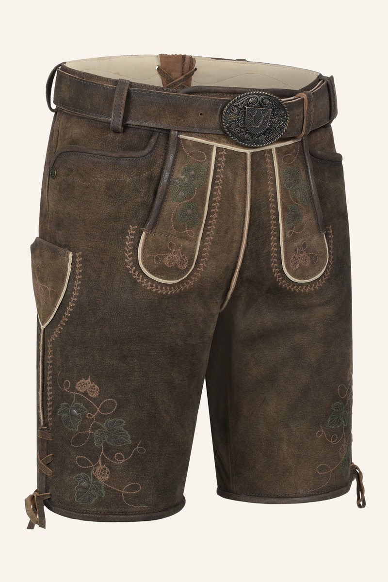 Lederhose Nikolas mit Gürtel