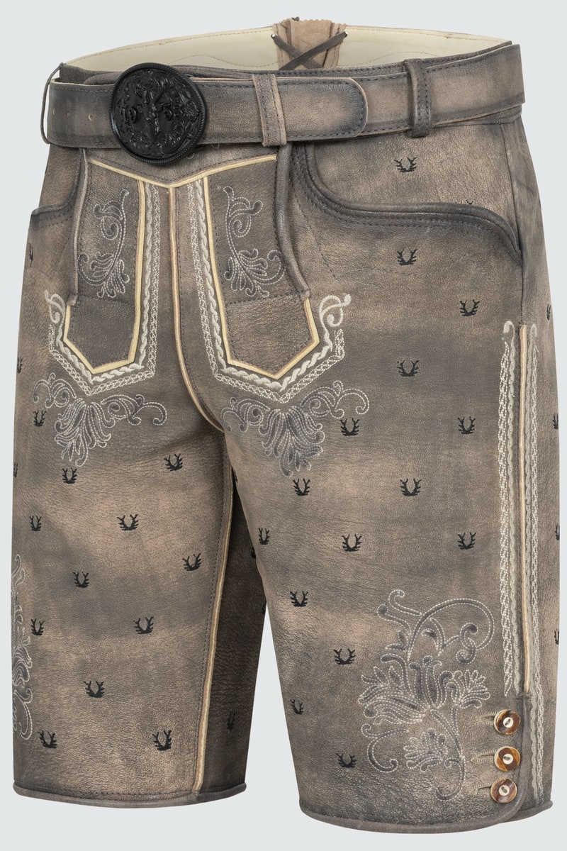 Lederhose Harvey mit Gürtel