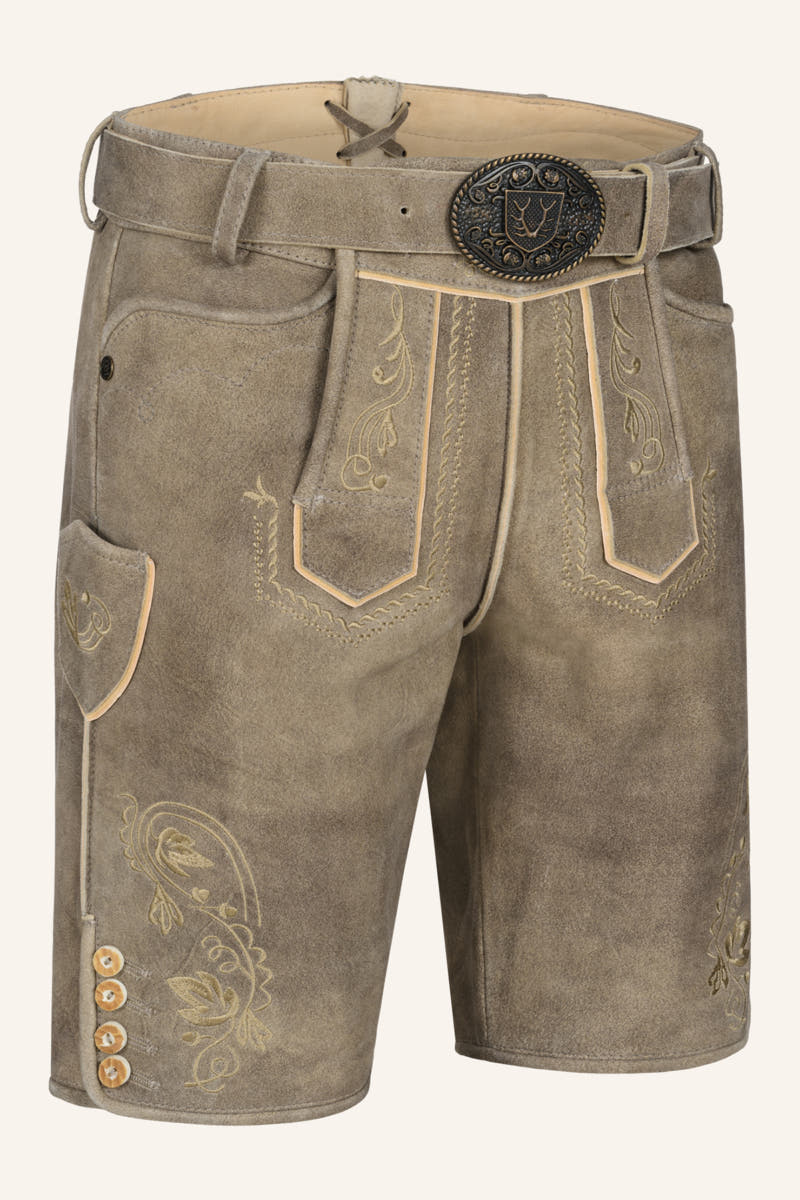 Lederhose Iwan mit Gürtel
