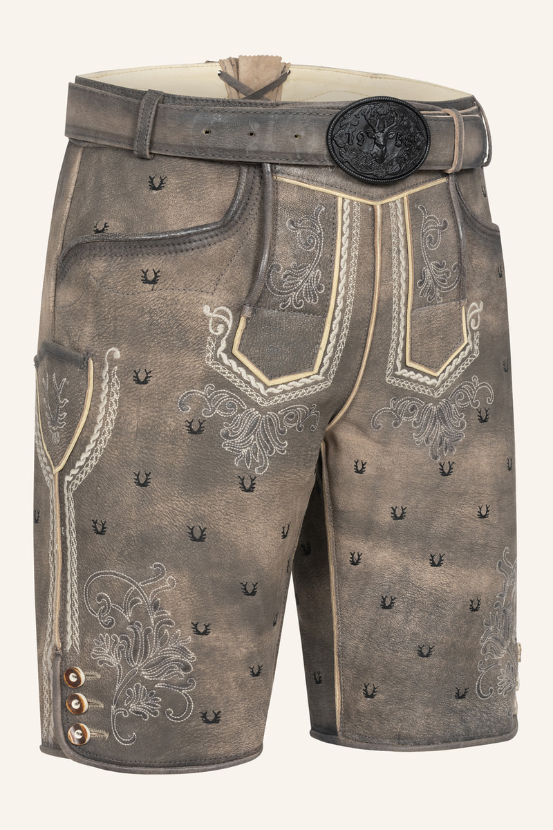 Lederhose Harvey mit Gürtel