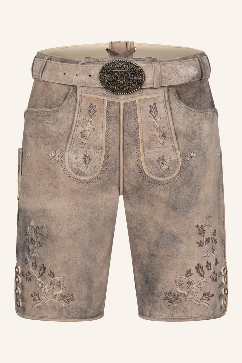 Lederhose Berno mit Gürtel