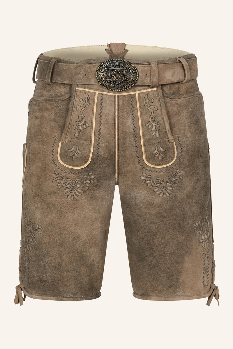 Lederhose Weston mit Gürtel