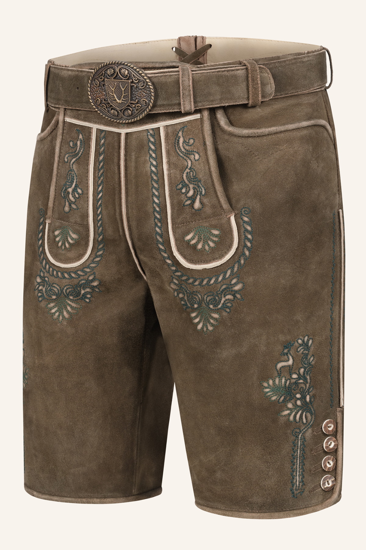 Lederhose Cailan mit Gürtel
