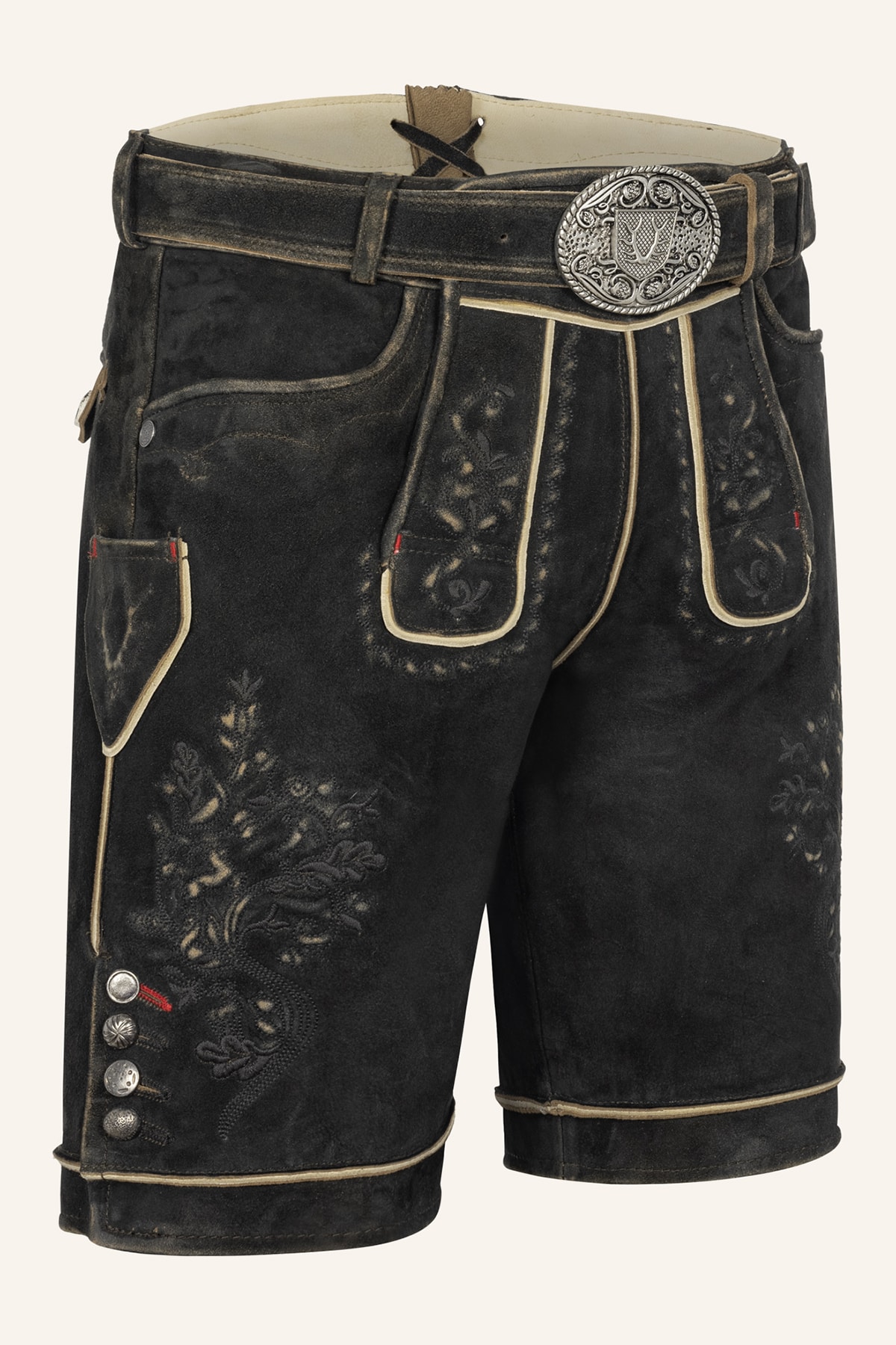 Lederhose Kuno mit Gürtel