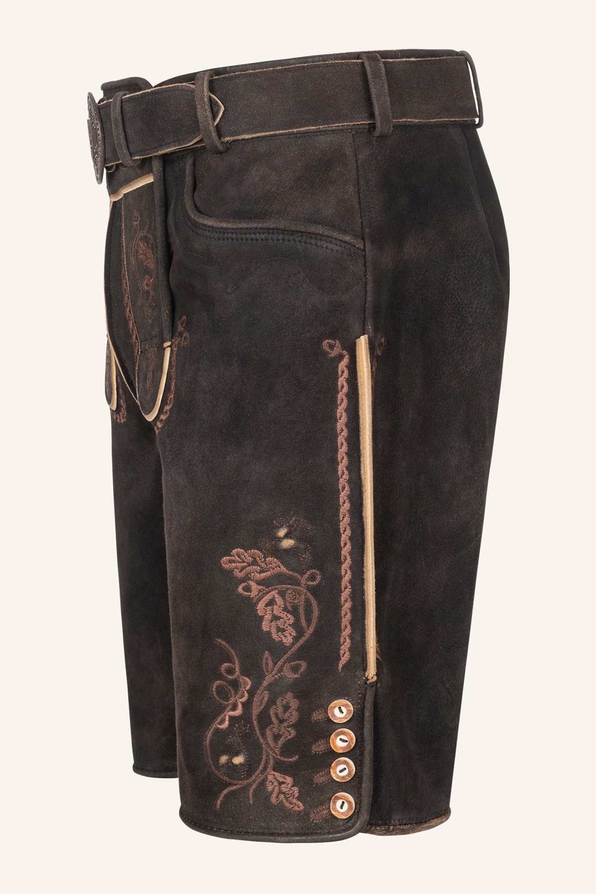 Lederhose Terence mit Gürtel